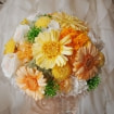 ラウンドブーケ　ガーベラ・カーネーション